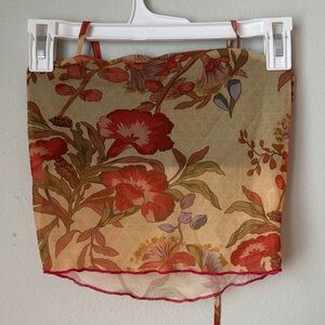 Floral Sheer Crop Top